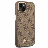 Guess GUHCP14MHG4SHW iPhone 14 Plus 6.7 "brown / brown hard ümbris 4G Vintage kuldne Logo