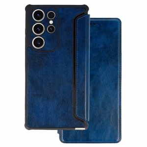 Razor Leather Kaaned jaoks Samsung Galaxy S23 Plus tumesinine