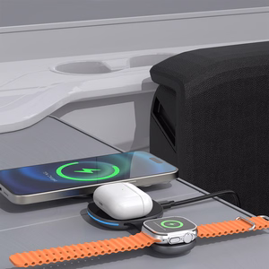 Dudao A11S 3-in-1 juhtmevaba laadija, ühilduv MagSafe, nutitelefoni, nutikella, kõrvaklappidega - must
