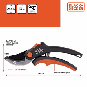 BLACK+DECKER vaheliti teradega oksakäärid, 20,3 cm