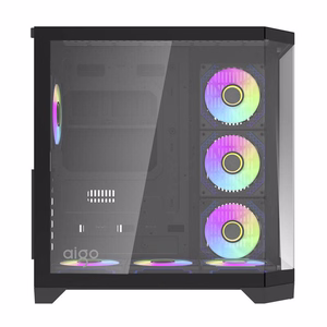 Darflash FT418 PRO computer ümbris + 7 aRGB fans (must)