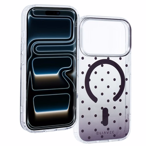 Liavec Bubble ümbris iPhone 18 Pro / 17 Pro jaoks, bordoopunane