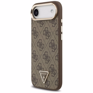 GUESS ümbris jaoks IPHONE 17 Air compatible with MagSafe GUHMP17MP4GTDGMW (4G PU W/ Triangle Logo) kuldne brown