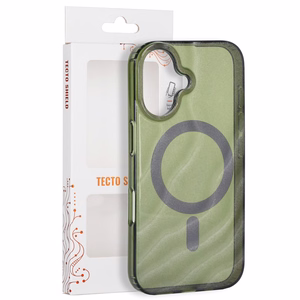 Tecto Shield Desert Mag ümbris mudelile iPhone 16 6,1", tume oliivroheline