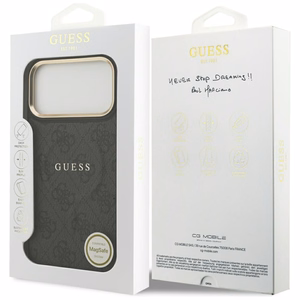 GUESS ümbris jaoks IPHONE 17 Pro Max compatible with MagSafe GUHMP17XP4MSEGCK (PU 4G W/ Classic) must