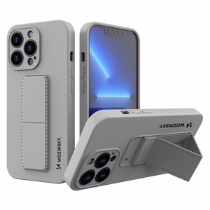 Wozinsky Kickstand Case silikoonist ümbris koos statiiviga iPhone 13 mini hall