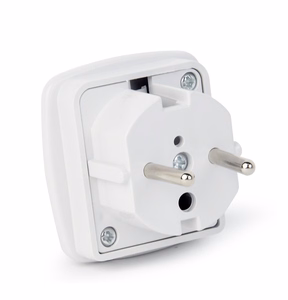 Gembird A-AC-UKEU-001 toitepistiku adapter Type G (UK) kuni Type F, valge