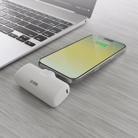 SBS EcoPower 5000 mAh 10W Powerbank sisseehitatud USB-C pesaga - valge
