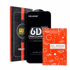 Закалённое стекло 6D Pro Veason - для Xiaomi Redmi 13C / Poco C65 чёрное