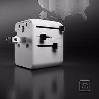 SBS Travel Adapter 2xUSB-C 1xUSB-A Universal - Valge