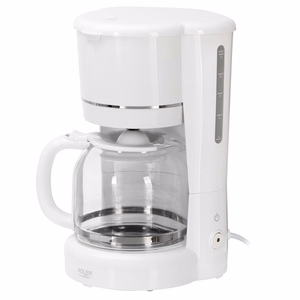 Adler AD 4383w tilkkohvimasin jahvatatud kohvile, 1,5 l, valge