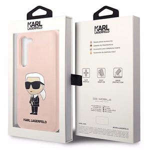 Karl Lagerfeld KLHCS23SSNIKBCP S23 S911 hardcase roosa/roosa Silicone Ikonik