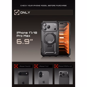 Supcase Grip Pro Mag MagSafe ümbris iPhone 18 Pro Max / 17 Pro Max – must