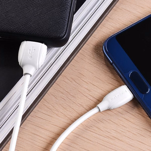 USB kaabel Borofone BX19 USB-A to USB-C 1.0m valge