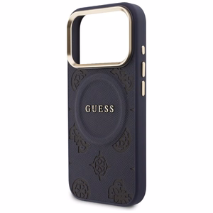 Guess Peony Hot Stamp MagSafe Ümbris for iPhone 17 Pro - sinine