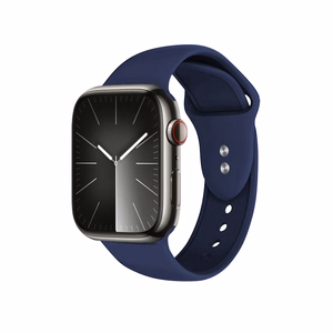 Crong Liquid rihm Apple Watch 44 / 45 / 46 / 49 mm kellale, tumesinine