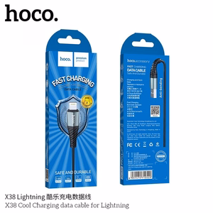 Cable USB A to Lightning Hoco 2,4A 1 m X38 black