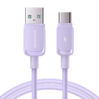 Joyroom Multi-Color Series A14 USB-A / USB-C 3A Kaabel 1.2m - Purple