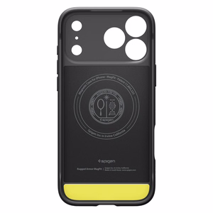 Spigen Rugged Armor MagSafe ümbris mudelile iPhone 18 Pro / 17 Pro – värv: mattmust
