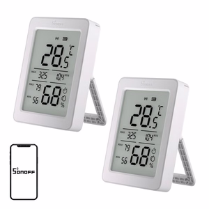 SONOFF ZigBee SNZB-02DR2 temperatuuri- ja niiskusandur, 2 tk