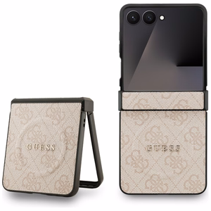 GUESS ümbris jaoks SAMSUNG Z Flip7 compatible with MagSafe GUHMZF7P4MSEGCP (Magnetic 4G PU W/ Classic) roosa