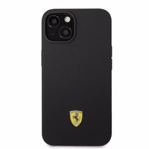 Ferrari FEHMSIP14MBK iPhone 14 Plus 6.7" must/must hardcase Silicone Metal Logo Magsafe