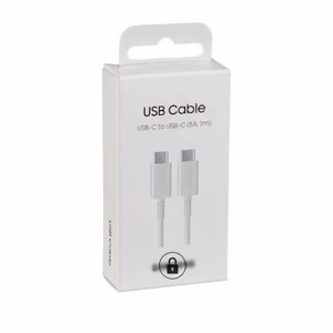 USB kaabel Samsung EP-DN975BWEGWW valge 100cm Type-C/Type-C (kuni 5A) / originaalpakend