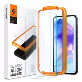 SPIGEN Karastatud klaas ALM GLAS. TR 2-pack jaoks SAMSUNG A55 5G clear