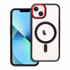 COLOR EDGE MAG COVER Ümbris compatible with MagSafe jaoks IPHONE 13 must punane