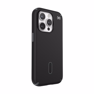 Speck Presidio2 Pro ClickLock MagSafe ümbris seadmele iPhone 15 Pro, mustas ja kiltkivihallis värvitoonis
