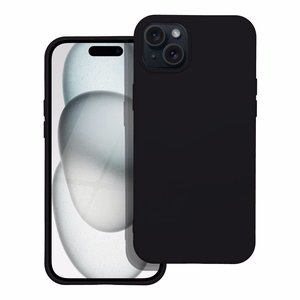 Чехол для iPhone 15 силиконовый черный