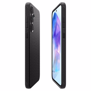 Spigen Liquid Air Ümbris jaoks Samsung Galaxy A55 5G - Matte must