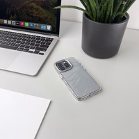 Glitter Ümbris jaoks iPhone 16 Pro Max - läbipaistev with glitter