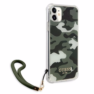 Guess GUHCN61KSARKA iPhone 11 6.1" / Xr green/khaki hardcase Camo Collection