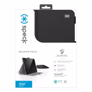 Чехол-книжка Speck Balance Folio для iPad 11" (2025) / 10.9" (2022), с антимикробной защитой Microban и магнитной подставкой, чёрный