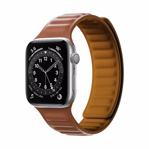 Magnetic Strap Магнитный ремешок браслет для Apple Watch 38/40mm - коричневый