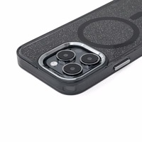 Glitter ümbris Samsung Galaxy A57 jaoks, mis ühildub MagSafe'iga - must