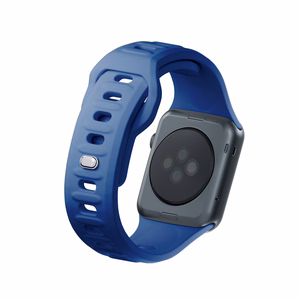3mk silikoonrihm Apple Watchile, 42/44/45/46/49 mm, sinine, suur suurus