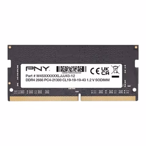 PNY MN8GSD42666 mälumoodul 8 GB 1 x 8 GB DDR4 260 kontaktiga SO-DIMM