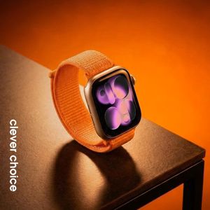 Crong Nylon Apple Watch spordirihm, 38/40/41/42 mm, Tropical Orange