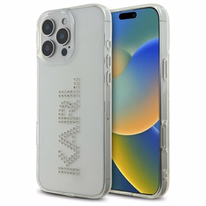 Karl Lagerfeld KLHCP16XHKLSTDCT iPhone 16 Pro Max 6.9" läbipaistev Hard Ümbris IML Rhinestones Logo