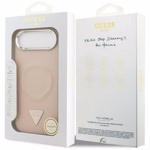 GUESS ümbris jaoks IPHONE 17 Air compatible with MagSafe GUHMP17MPSDTSCMP (PU W/ Triangle Logo) roosa