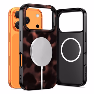 Tech-Protect Lamano MagSafe ümbris jaoks iPhone 17 Pro - must and punane