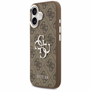 Guess 4G Big 4G Classic Logo ümbris jaoks iPhone 17 - brown and hõbedane