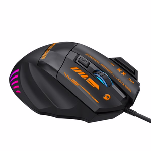 Wozinsky WMGK-1179W juhtmega optiline mängurihiir, 7200 DPI, taustvalgustusega, must