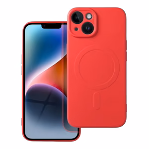 SILICONE MAG ÜMBRIS compatible with MagSafe jaoks IPHONE 14 punane