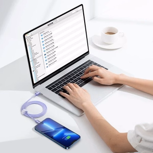 USB kaabel Baseus CAJY000205 violetne Type-C / Lightning 200cm (kuni 20W)