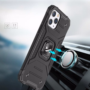Wozinsky Ring Armor Case Kickstand Tough Rugged Cover for iPhone 13 Pro roosa