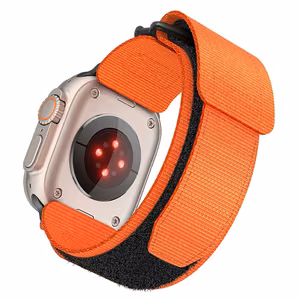 Strap for Apple Watch Forcell F-Design FA05 nylon hook-and-loop 42 / 44 / 45 / 49 mm orange