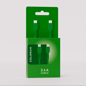 COLORUM kaabel USB-C - Lightning 1,8m 2,4A CK12-CL-04 xGreen